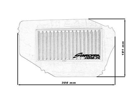 Simota Panel Filter OH004 306x181mm