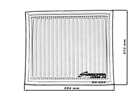 Simota Panel Filter OV004 254x213mm