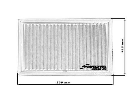 Simota Panel Filter OV008 309x185mm