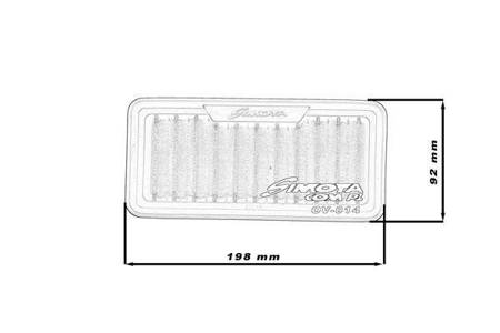 Simota Panel Filter OV014 198x92mm