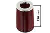 Simota Air Filter H:220mm DIA:60-77mm JAUWS-022A Red