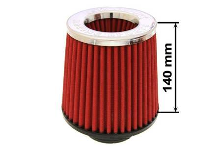 Filtr stożkowy Simota H:140mm OTW:60-77mm JAU-X02102-06 Czerwony